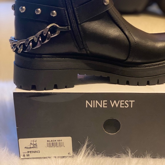 Biker boots Nine West Black - Picture 1 of 4